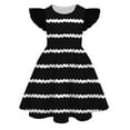thumbnail image 1 of Utlike Girls Summer Dresses Colorful Print Cute Personality Butterfly Sleeves Princess Dress Elegant Sundress For Little Girls Size 14 Years-15 Years, 1 of 2