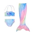 thumbnail image 1 of Utlike Girls Swimsuit Swimwear 3 Piece Set Print Bikini Fish Set Toddler Kids Beach Pool Summer Swimwear Outfit Bikini Set For Beach Play Size 7 Years-8 Years, 1 of 3