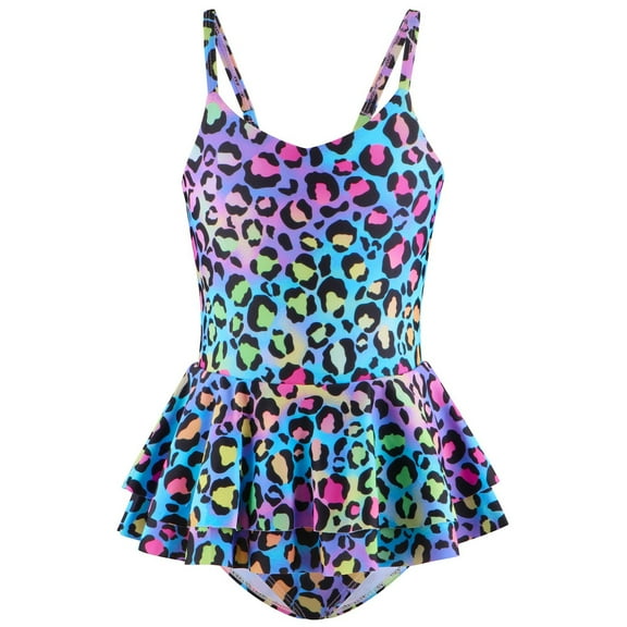 Utlike Girls Swimwear Fish Scale Swimsuit Dress Hot Spring Children's Swimsuit Girls Matching Beach Bathing Suit Size 4 Years-5 Years