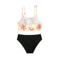 thumbnail image 1 of Utlike Girls Swimwear Kids 2 Piece Bikini Sets Sport Bathing Suits Cute Swimsuit For Sweet Girls Size 14 Years-15 Years, 1 of 8
