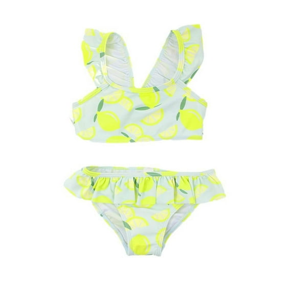 Utlike Girls Swimwear Kids Toddler Spring Summer Print Sleeveless Holiday Vest Shorts Beach Swimwear Swimsuit Clothes Casual Beach Bathing Suit For Girls Size 3 Years-4 Years