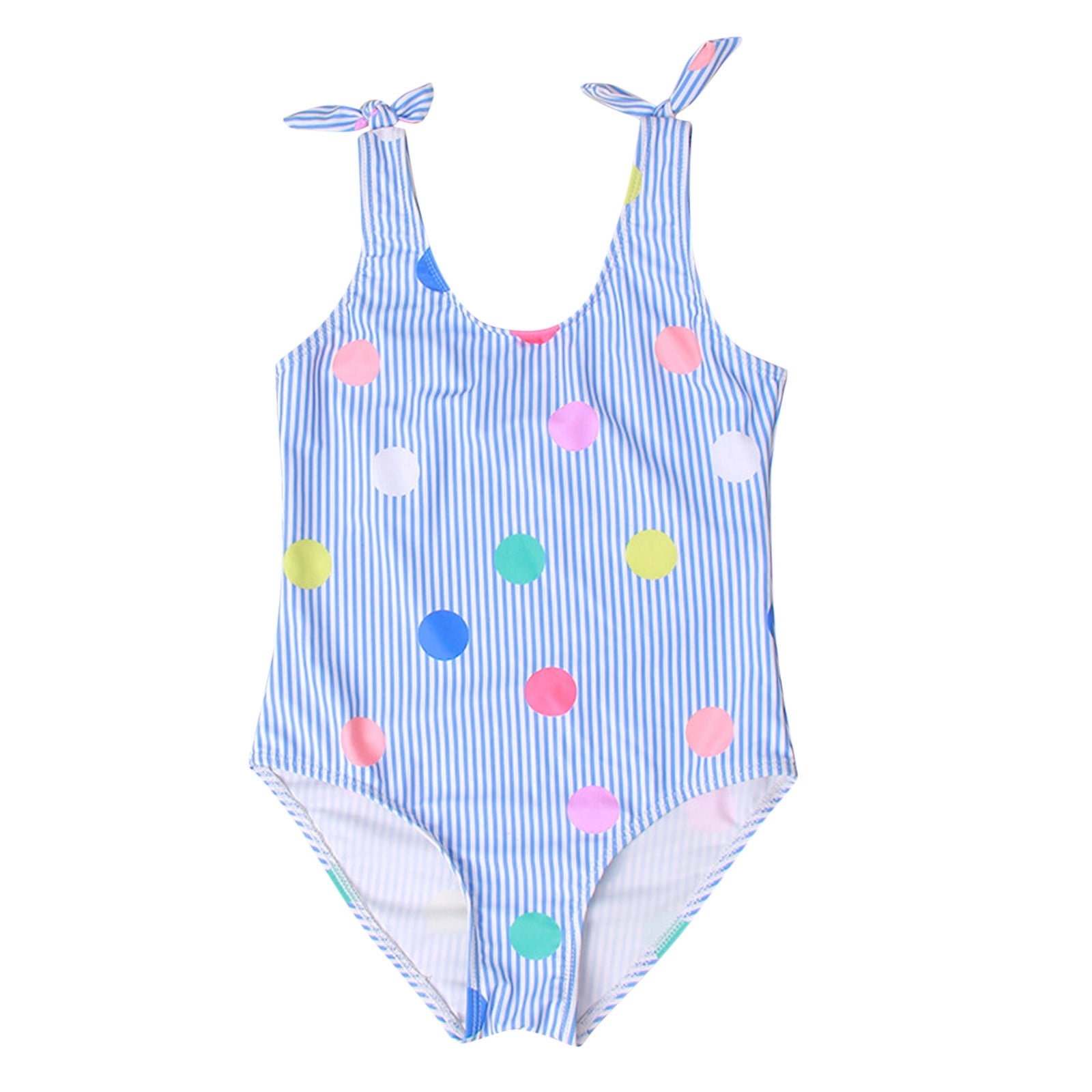 Utlike Girls Swimwear Toddler Sleeveless Stripe Printing Beach