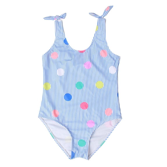 Utlike Girls Swimwear Toddler Sleeveless Stripe Printing Beach Bathing Baby Suit Swimwear Swimsuit Adjustable Girls Beach Bathing Suit Size 12 Months-18 Months