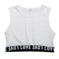 thumbnail image 1 of Utlike Girls T-Shirt Tank Tops Ribbed Knit Sleeveless Tank Tops Vest For Casual Workout Sports Sweet Girl Leisure Top Size 10 Years-11 Years, 1 of 7
