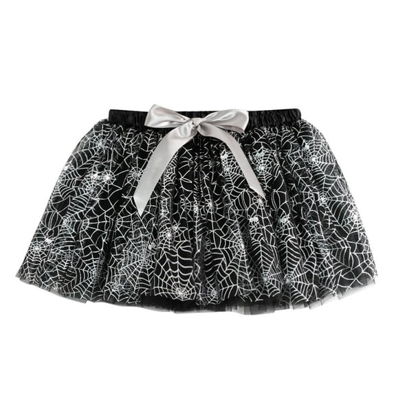 Utlike Halloween Girls Skirts Hallowmas Colourful Layered Puffy Tutu Tulle Skirt For Theme Party Princess Mini Skirt For Girl Size 9 Years-11 Years