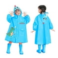 thumbnail image 1 of Utlike Kids Rain Poncho Lightweight Outdoor Play Rain Wear With Prints Easy To Carry And Store Waterproof Raincoat For Wearing Outside Size 9 Years-10 Years, 1 of 3