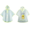 thumbnail image 1 of Utlike Kids Rain Poncho Waterproof Raincoat Boy Girl Cartoon Rabbit Pattern Eva Transparent Poncho With Hat Fashion Transparent Waterproof Raincoat For Wearing Outside Size 4 Years-5 Years, 1 of 4