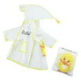 thumbnail image 1 of Utlike Kids Rain Poncho Waterproof Raincoat Boy Girl Cartoon Rabbit Pattern Eva Transparent Poncho With Hat Fashion Transparent Wear During Rainy Season And Rainy Days Size 12 Months-18 Months, 1 of 7