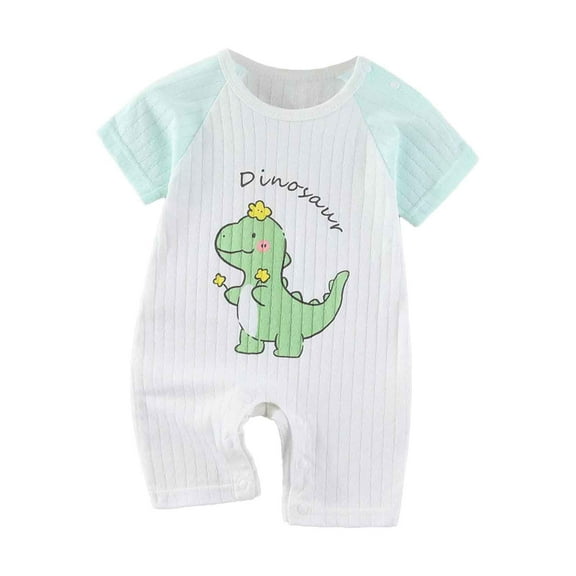 Utlike Jumpsuit Baby Boy Clothes Short Sleeve Cartoon Romper Classic Basic Playsuits Size 0 Months-3 Months