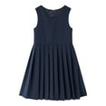 thumbnail image 1 of Utlike Summer Dress For Girls School Style Casual Pinafore Princess Dress For Kids Daily Wear Spring Elastic Comfortable Relaxing Fit Sundress For Girl Size 5 Years-6 Years, 1 of 7