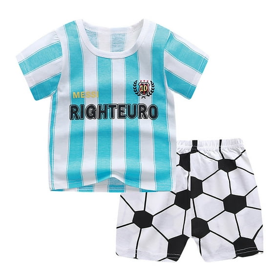 Utlike Toddler Boys 2-Piece Outfits Summer Cartoon Printed Short Sleeved Tops And Shorts 2Pc Children'S Suit Boys Clothing Sets Size 6 Months-12 Months