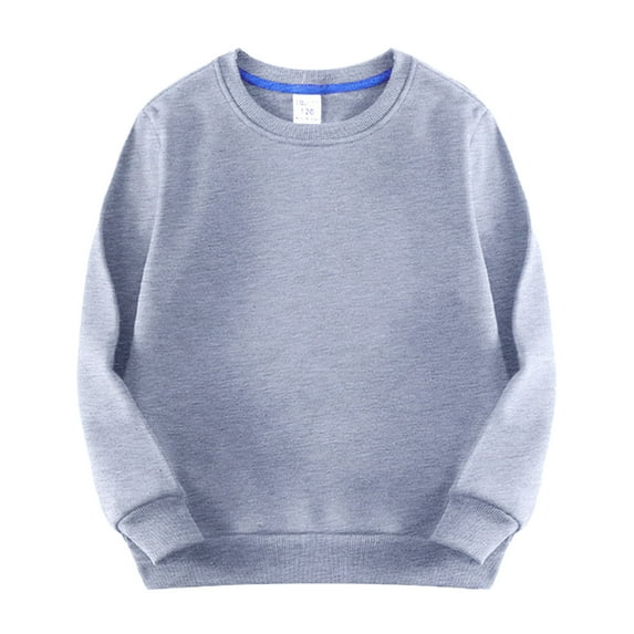 Utlike Toddler Boys Sweatshirt Kids Baby Crewneck Pullover Thicked Thermal Lined Children'S Solid Babies Colorful Coat Child Athletic Top Size 18 Months-24 Months