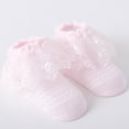 thumbnail image 1 of Utoimkio 1 Pair Girls Cute Lace Mesh Crew Socks Cotton Ankle Dress Princess Socks for Little Girls, 1 of 4