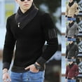 thumbnail image 1 of Utoimkio 2023 Turtleneck Sweaters for Men Lightweight Long Sleeve Slim Fit Cotton Knitted Undershirt Pullover Sweaters Thermal Solid Tops, 1 of 8