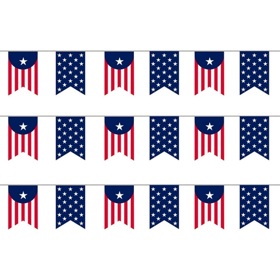 Utoimkio 4th of July Flag Banner Ornaments Outdoor Party Hanging Flag Family Decorations