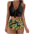 thumbnail image 1 of VerPetridure Bikini Sets for Women Two Piece Swimsuits Tummy Control Bathing Suits for Women Floral Print V-Neck Swimwear Beachwear, 1 of 4