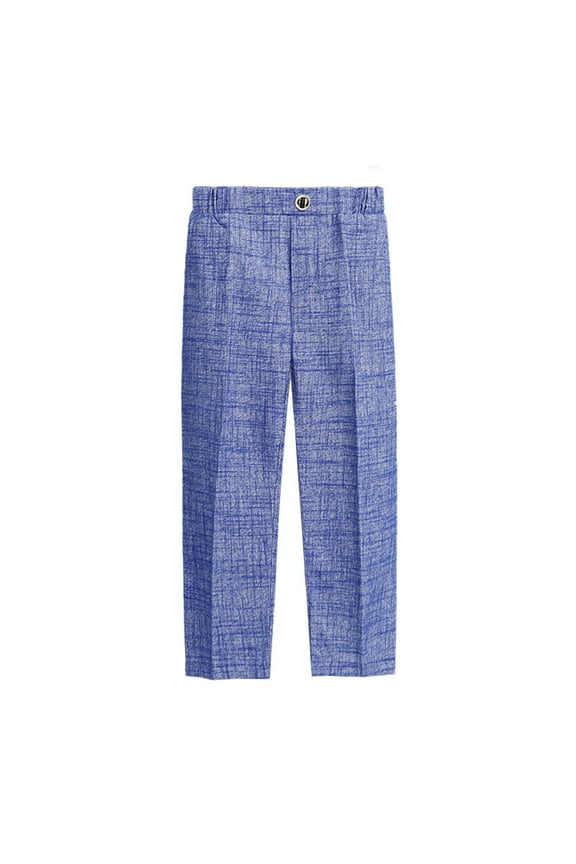 Boys Pants Pull-on Relaxed Fit School Uniform Pants Casual Suit Pants for Boys 5 Colors to Choose