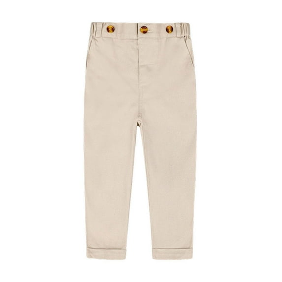 Utoimkio Boys Pants Pull-on Relaxed Fit School Uniform Pants Casual Suit Pants for Boys 5 Colors to Choose