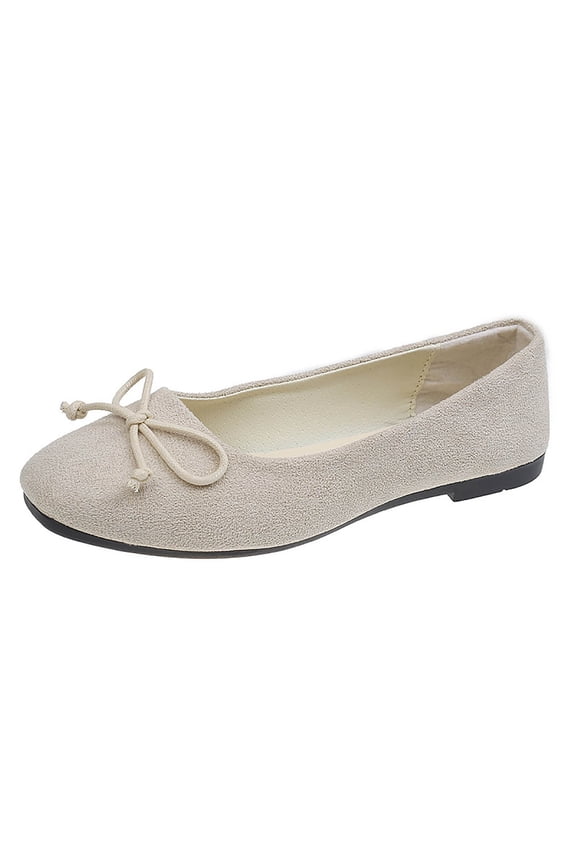 Candy Color Ballet Flats for Women Pointed Toe Bowknot Walking Shoes Comfortable Lightweight Loafers for Women