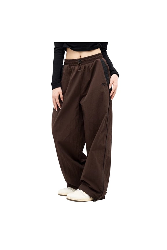 Casual Loose Baggy Pants for Women Elastic Waisted Harem Trousers for Women