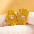 thumbnail image 1 of Utoimkio 1 Pair Kids Knitted Warm Gloves Toddler Full Finger Winter Warm Gloves Mittens for Little Boys Girls, 1 of 3