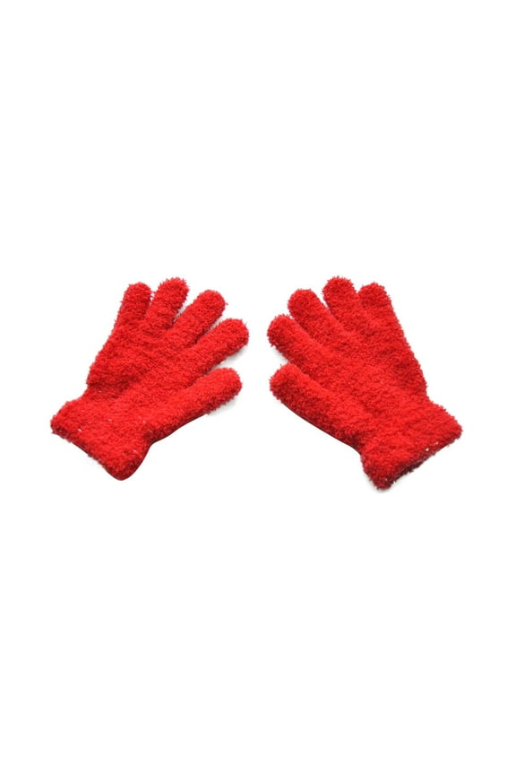 1 Pair Kids Plush Warm Gloves Toddler Full Finger Winter Warm Gloves Mittens for Little Boys Girls