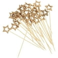 thumbnail image 1 of Utoimkio 100 Pack Cocktail Picks,Gold Star Decorative Wooden Toothpicks Skewers for Appetizers,Fruits and Drink Garnish,Holiday Birthday Party Supplies, 1 of 8