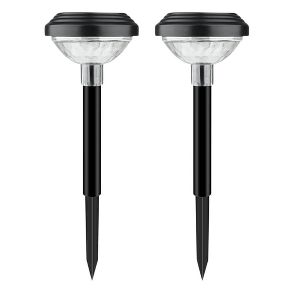 Utoimkio 2 Pack Outdoor Solar Pathway Lights,RGB Color Changing LED Solar Powered Walkway Lights,Waterproof Landscape Decorative In-Ground Lighting for Garden Lawn Patio Yard Deck Driveway