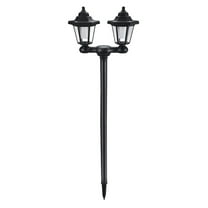 Utoimkio 23.6 Inch Solar Lamp Post Lights Outdoor,Solar Powered Vintage Street Lights for Lawn,Pathway,Driveway,Front/Back Door(Warm White)