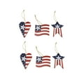 thumbnail image 1 of Utoimkio Clearance 3Pcs Patriotic Ornaments Independence Day Hanging Decorations,4th of July Party Supplies Red White and Blue Heart Pendants for Holiday Wedding Tree Decorations, 1 of 8