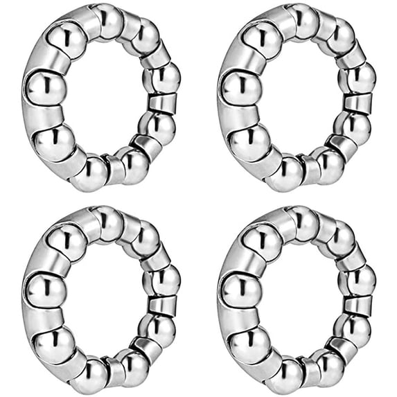 Utoimkio 4Pcs Bike Ball Bearing Retainers Replacement Mountain Bike Parts Inner Diameter 0.67Inch 9 Balls Repair Accessories for Bicycle Rear Wheel