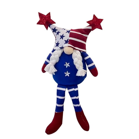 Utoimkio 4th of July Patriotic Gnomes Plush Decorations Party Supplies Memorial Day Red White Blue Gnomes Doll Patriotic Decorations for Home Party 4th of July Accessories