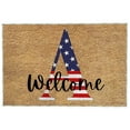 thumbnail image 1 of Utoimkio 4th of July Patriotic Welcome Door Mat Independence Day Decorations Doormat,Funny Letter A-Z Welcome Entryway Rug,Non-Slip and Washable Door Mat for Front Door Outside Entry Floor, 1 of 4