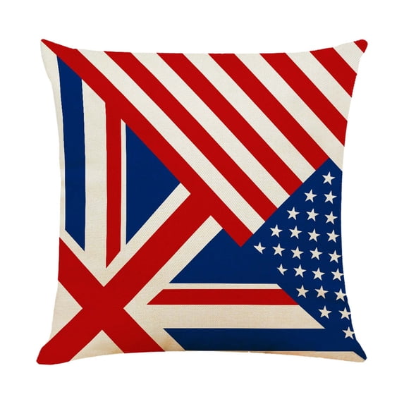 Utoimkio Clearance 4th of July Pillow Covers 18x18 Inch American Flag Patriotic Decorations Star Stripes Throw Pillow Cases for Home Sofa Cushion Party Supplies