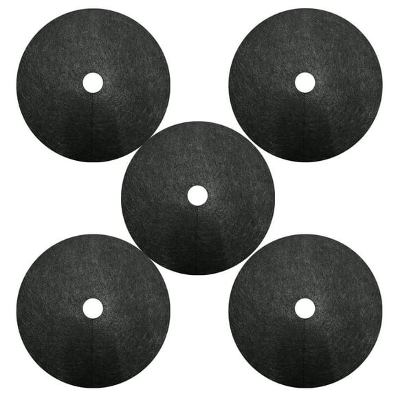 Utoimkio 5 Pack Landscape Round Fabric Weed Barrier,Ground Cover Weed Barrier for Garden,Weed Blocker Fabric Control for Raised Beds,Weed Cloth Mulch for Landscaping,Garden Beds