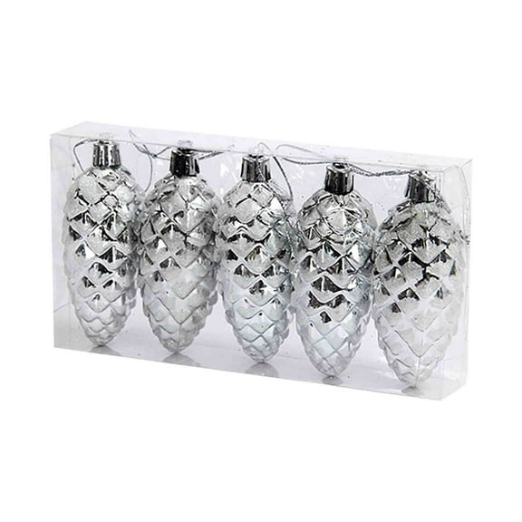 Utoimkio 5Pcs Pinecone Pendants Christmas Ornaments 2024 Christmas Tree Decorations Pendant Christmas Tree Ornaments,Xmas Tree Hanging Decor Party Supplies