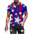 thumbnail image 1 of Utoimkio Clearance American Flag Patriotic T Shirts for Men Summer Short Sleeve Crewneck 4th of July T-Shirts Casual Tee Tops for Men, 1 of 5