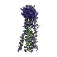 thumbnail image 1 of Utoimkio Artificial Hanging Flowers Outdoor Decorations,Violet Flowers Fake Hanging Plants Artificial Flowers for Outdoor Home Wedding Garden Yard Hanging Baskets Garland Decoration, 1 of 2