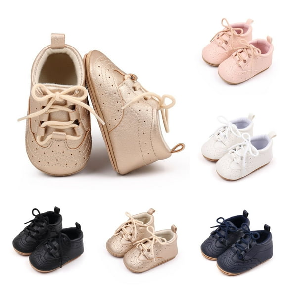 Utoimkio Baby Shoes Boys Girls First Walkers Cute Soft Sole Non-Slip Comfort Toddler Sneakers Prewalkers for 3-11 Months First Walkers