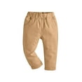 thumbnail image 1 of Utoimkio Boys Solid Color School Uniform Pants Pull On Elastic Waisted Dress Pants for Boys Size 6M-8T, 1 of 5