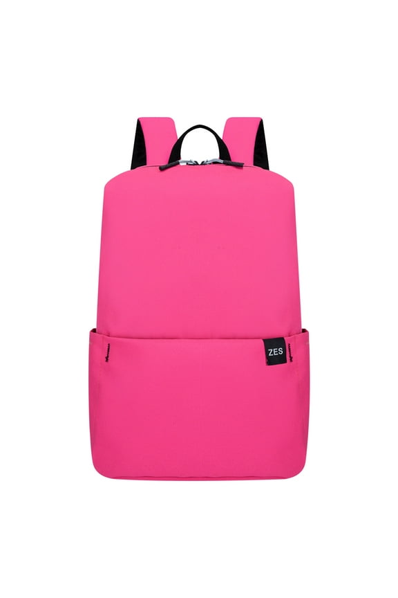 Casual Unisex School Backpack School Supplies,Ultra Lightweight Solid Color Backpack for Men Women Teen Schoolbag Bookbag