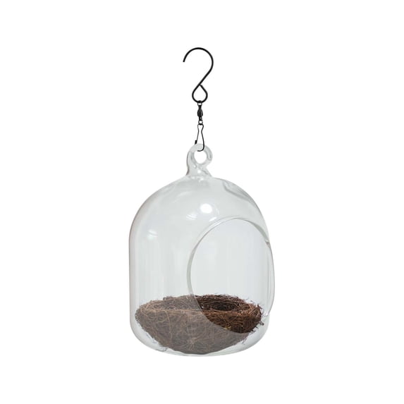 Utoimkio Clearance Clear Bird House for Outside,Hanging Bird Feeder Transparent Bird House,Outdoor Bird Feeders Wild Bird Watching Gift Garden Decor