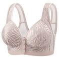 thumbnail image 1 of Utoimkio Comfortable Front Closure Bras for Older Women No Underwire Breathable Everyday Bras for Women Full Coverage Bras, 1 of 7