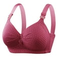 thumbnail image 1 of Utoimkio Comfortable Front Closure Bras for Older Women No Underwire Breathable Everyday Bras for Women Full Coverage Bras, 1 of 7