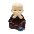 thumbnail image 1 of Utoimkio Cute Little Kung Fu Monks Statue,Resin Chinese Gong Fu Buddha Monk Statue for Home Garden Car Decor, 1 of 3