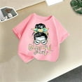 thumbnail image 1 of Utoimkio Cute Print T-Shirt for Girls Casual Summer Short Sleeve Tops Tee Crewneck Casual T Shirt for Girls, 1 of 3