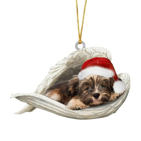 Utoimkio Cute Puppy Pendants Christmas Ornaments 2024 Christmas Tree Decorations Pendant Christmas Tree Ornaments,Acrylic Xmas Tree Hanging Decor Party Supplies