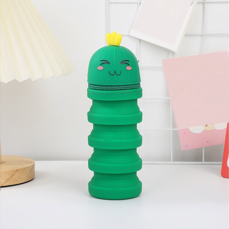 Utoimkio Clearance Cute Silicone Standing Pencil Case for Kids