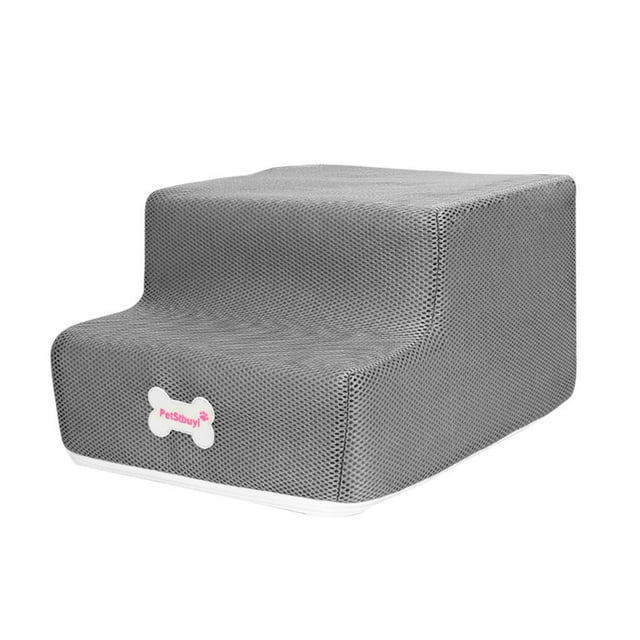Utoimkio NonSlip Pet Stairs for Small to Large Dogs, 2 StepsGray