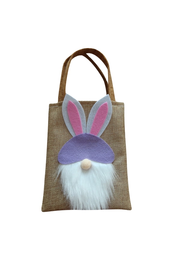 Easter Candy Bags Easter Tote Goodie Bag Easter Gift Bag for Kids Party Favors